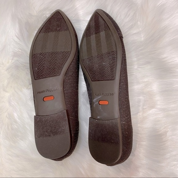 Hush Puppies Sadie Knit Flat in Brown - Picture 3 of 4